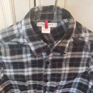 Boys size 12 plaid designer shirt